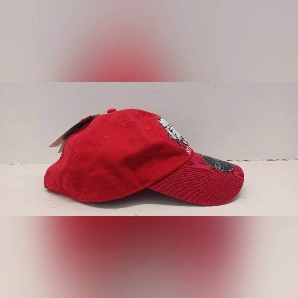 Inuyasha 2009 Sit Boy! Embroidered Adjustable Red Buckle Hat Cap Hot Topic * New - Picture 2 of 9